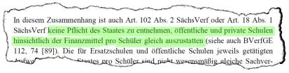 Zeitungsausschnitt vom Urteil